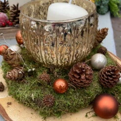 Waldmoos In Der Holzkiste, Ca. 25x13x7 Cm, 4er-Set -Die grüne Ecke 066110 Moose Anwendungsbeispiele 1 100799