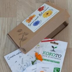 Blumensamen-Set Gourmet Blumen, Essbar, Bienenfreundlich, Dekorativ 9 Blumensamen-Set Gourmet Blumen, Essbar, Bienenfreundlich, Dekorativ -Die grüne Ecke 0710403583 Blumensamen Set Gourmet Blumen 4essbare Sorten mit organ Duenger 3 60482