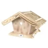 Kölle Vogelfutterhaus Aus Kiefernholz, Mit Strohdach, Ca. 30 X 38 Cm -Die grüne Ecke 0910100033 Koelle Futterspender Kiefernholz natur Strohdach ca30x38cm 55260