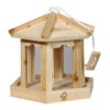 Vogelhaus Pavillon 6-Eck Hängend, FSC®-Holz Und Acrylglas, Ca. 19 X 18 X 18 Cm -Die grüne Ecke 0910100614 Vogelhaus Pavillon 6 eck FSC mit Futterterrasse u Kordel 1 55366