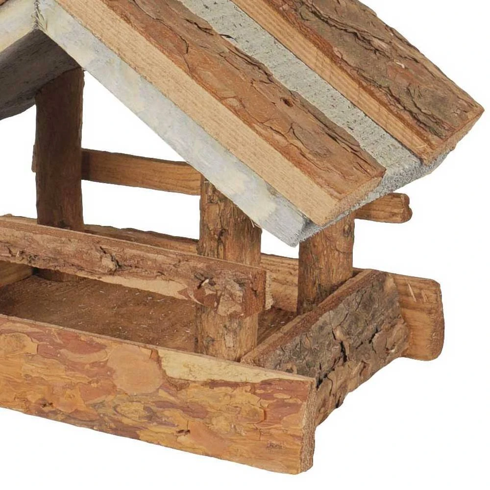 Vogelhaus Kiefer Mit Rindendach, Braun Und Cool-gray, 19 X 24 X 22 Cm 4 Vogelhaus Kiefer Mit Rindendach, Braun Und Cool-gray, 19 X 24 X 22 Cm – Bild 2