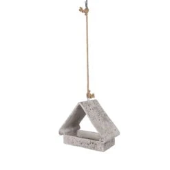 Futterhaus 'Aged Resin', Grau