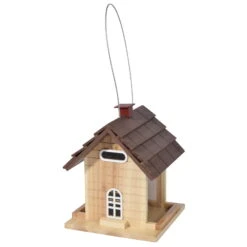 Vogelfutterhaus, FSC®-Holz, Braun, Mit Acrylglas, 18 X 18 X 23 Cm -Die grüne Ecke 0910101483 Vogelfutterhaeuser aus FSC Holz 111705