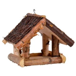 Birken-Vogelhaus Mit Reisig, 26 X 26 X 25 Cm -Die grüne Ecke 0910101491 Vogelhaus aus Birken und Kiefernholz 2 118864