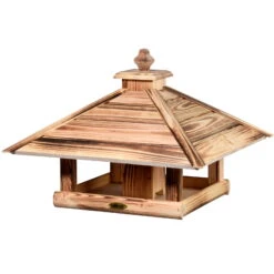 Kiefer-Vogelhaus 'Heat', Geflammt, 49 X 49 X 39 Cm -Die grüne Ecke 0910101501 Vogelfutterhaus Heat 3 118881