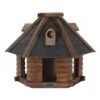 Vogelfutterhaus, Walnussbraun, 45 X 34 Cm -Die grüne Ecke 0910101510 koelle vogelfutterhaus kiefernholz 116639