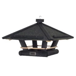 Futterspender, Schwarz, 36 X 36 X H 27/29 Cm