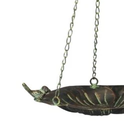 Vogeltränke Mit Kette, Bronzeoptik, 28 X 24 X 6 Cm -Die grüne Ecke 0910170056 Vogeltraenke bronze zum Haengen zoom 117863