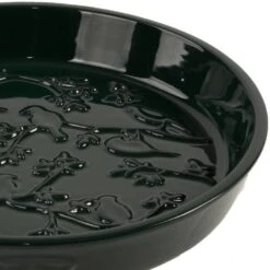 Vogeltränke Mit Keramik-Relief, Grün, Ca. Ø 28 X 5 Cm -Die grüne Ecke 0910170085 Vogeltraenke Keramik Relief zoom 117866