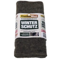 Winterschutzmatte Grau, Faserlänge: Ø45 Mm, 100 % Schafwolle -Die grüne Ecke 0910250238 Winterschutzmatte grau 50x200cm 55322