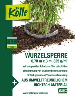 Kölle Wurzelsperre Für Bambus 0,7 X 3 M -Die grüne Ecke 0910301207 Koelle Wurzelsperre Bambus 0 7x3m 5 50026