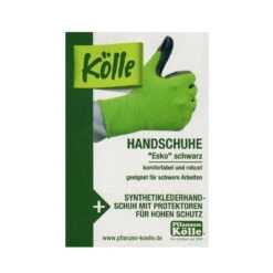 Kölle Arbeitshandschuhe "Esko" Gr. 10, Schwarz, Mit Fingerschutz -Die grüne Ecke 0910703029 Koelle Arbeitshandschuh Esko Gr10 schwarz mit Fingerschutz 2 16789