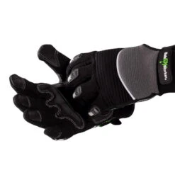 Kölle Arbeitshandschuhe "Esko" Gr. 10, Schwarz, Mit Fingerschutz -Die grüne Ecke 0910703029 Koelle Arbeitshandschuh Esko Gr10 schwarz mit Fingerschutz 4 16791