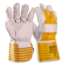 Kölle Arbeitshandschuhe "Bruno" Gr. 10, Hellgrau/gelb -Die grüne Ecke 0910703042 Koelle Arbeitshandschuh Bruno Gr10 hellgraugelb 2 16842
