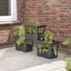 Stack & Grow, Schwarz, Volumen 15 Liter, Ca. 51 X 35 X 36 Cm -Die grüne Ecke 0910850526 Stack Grow living black2 110375