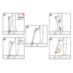 Blumenzwiebel-Pflanzer Xact, Schwarz/orange, Ca. 105 X 30 X 31 Cm -Die grüne Ecke 0920101167 xact blumenzwiebel pflanzer 4 118044