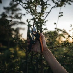 Fiskars Bypass-Schere 'PowerLever', Schwarz/orange -Die grüne Ecke 0920300712 PowerLever Bypass Gartenschere 2 106811