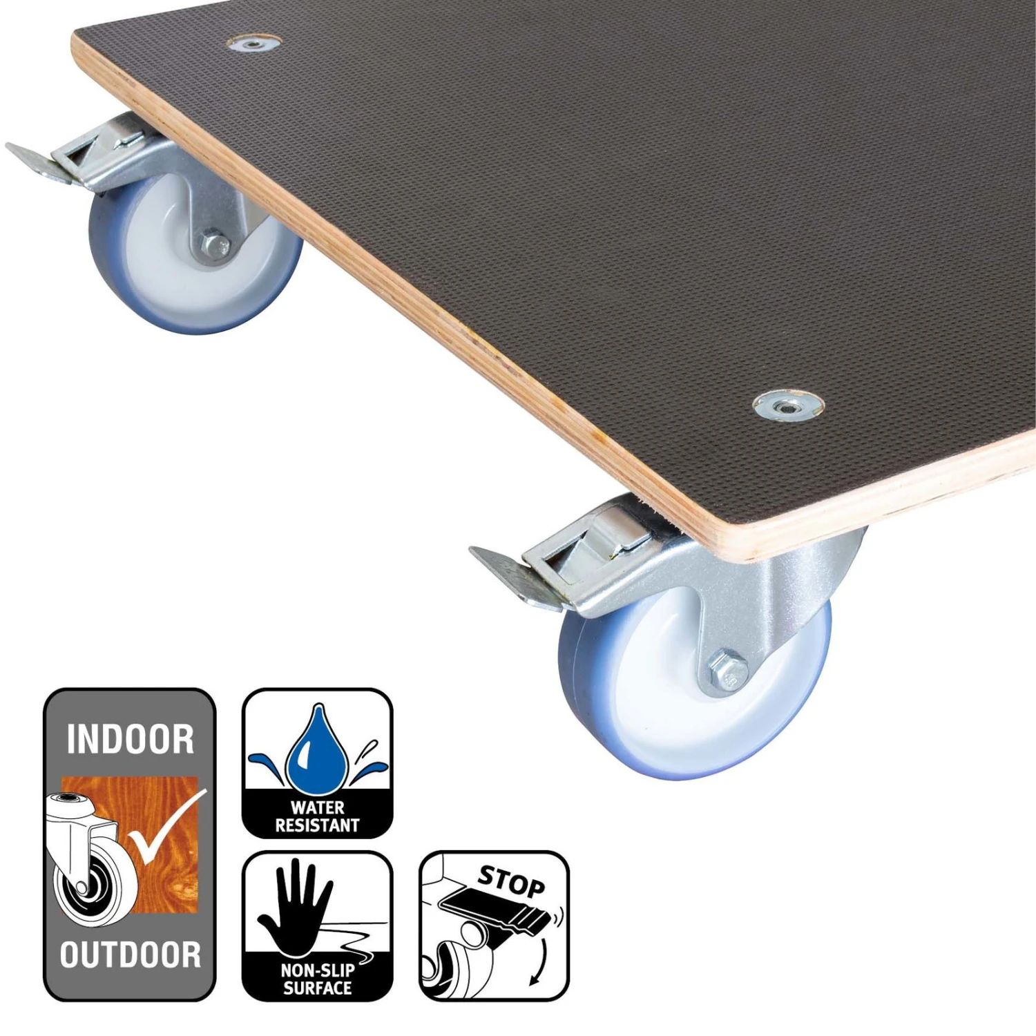 Multi Roller Maxi GRIP, 300 Kg Tragkraft, Holz, Ca. 58 X 58 X 15 Cm 7 Multi Roller Maxi GRIP, 300 Kg Tragkraft, Holz, Ca. 58 X 58 X 15 Cm – Bild 5