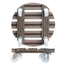 Multi Roller WPC, Tragkraft 150 Kg, Taupe, Ca. 11 X 39 X 39 Cm -Die grüne Ecke 0920600508 multi roller wpc taupe 1 116703