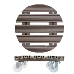 Multi Roller WPC, Tragkraft 150 Kg, Taupe, Ca. 11 X 39 X 39 Cm -Die grüne Ecke 0920600508 multi roller wpc taupe 6 116698