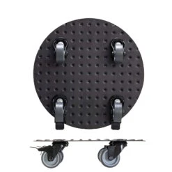 Pflanzenroller 'Alaska', Tragkraft 150 Kg, Anthrazit, Alu, 7 X 30 X 30 Cm -Die grüne Ecke 0920600518 pflanzenroller alaska 1 116733