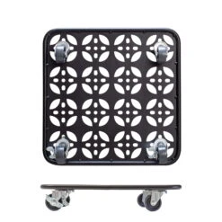 Pflanzenroller GH0936/0937, Tragkraft 80 Kg, Schwarz, Ø 30 Cm -Die grüne Ecke 0920600521 pflanzenroller 1 116751