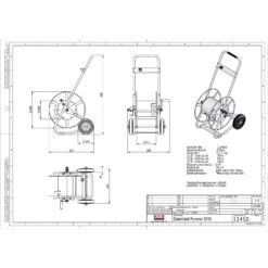 Schlauchwagen Forever, Metall, Schlauchdurchmesser 13/16/19/ 25 Mm -Die grüne Ecke 0930200465 Schlauchwagen Forever Metall D13 16 19mm 6 61944