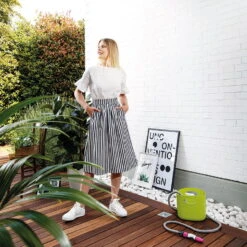 Aquapop Mit Selbstaufdehnbarem Schlauch, 5-15m, Lime, Kunststoff / Polyester -Die grüne Ecke 0930200477 Aquapop mit 5 15m selbstaufdehnbarem Schlauch Lime 1 58931