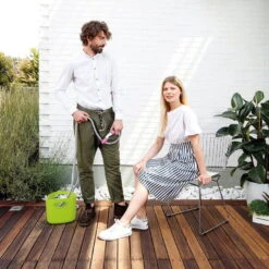 Aquapop Mit Selbstaufdehnbarem Schlauch, 5-15m, Lime, Kunststoff / Polyester -Die grüne Ecke 0930200477 Aquapop mit 5 15m selbstaufdehnbarem Schlauch Lime 2 58930