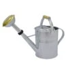 Zinkgießkanne Mit Holzgriff Und Messingbrause, Grau -Die grüne Ecke 0930401363 0930401365 Koelle Zinkgiesskanne mit Holzgriff Messingbrause grau 84491