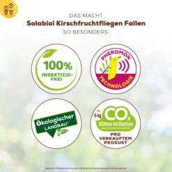 Solabiol Kirschfruchtfliegenfalle, 5er-Pack 8 Solabiol Kirschfruchtfliegenfalle, 5er-Pack -Die grüne Ecke 0950200760 Solabiol Kirschfruchtfliegenfalle 5Stueck 2 107241