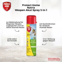 Protect Home Natria Wespen-Akut Spray, 400 Ml -Die grüne Ecke 0950300974 Natria Wespen Akut Spray 3in1 400ml 3 107285