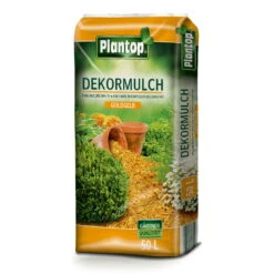 Plantop Dekormulch Goldgelb, 1950 L Gesamt, 39 Sack á 50 Liter -Die grüne Ecke 0960200190 Plantop Dekormulch 10 40mm goldgelb 50l 1 1 78111
