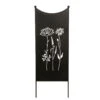 Stele 'Wildblumen', Schwarz-matt, Höhe Ca. 120 Cm -Die grüne Ecke 0980100433 Stele Wildblumen schwarz matt 38xH120 cm Eisen 118945