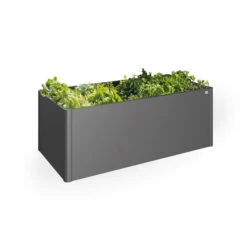Neue Veröffentlichungen -Die grüne Ecke 0980250079 65015 Hochbeet2x1 dunkelgrau Schatten mitPflanzen 122597