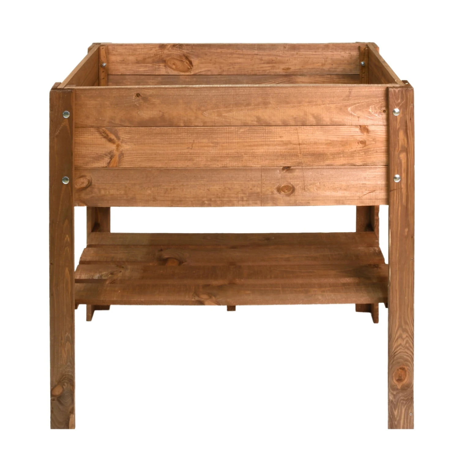 Hochbeet Mit Ablage, Dunkelbraun, 80,5 X 78,5 X 40 Cm 3 Hochbeet Mit Ablage, Dunkelbraun, 80,5 X 78,5 X 40 Cm