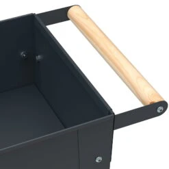 Hochbeet-Trolley Mit Rädern, Anthrazit, Metall, 75 X 35 X 80 Cm, 47 L -Die grüne Ecke 0980250141 Urban Garden Trolly auf Raedern anthrazit 2 84500