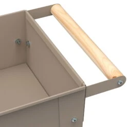Hochbeet-Trolley Mit Rädern, Taupe, Metall, 75 X 35 X 80 Cm, 47 L -Die grüne Ecke 0980250143 Urban Garden Trolly auf Raedern taupe 2 84526