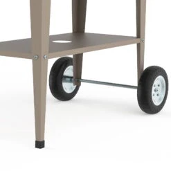 Hochbeet-Trolley Mit Rädern, Taupe, Metall, 75 X 35 X 80 Cm, 47 L -Die grüne Ecke 0980250143 Urban Garden Trolly auf Raedern taupe 3 84525