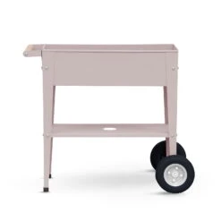 Hochbeet-Trolley Mit Rädern, Taupe, Metall, 75 X 35 X 80 Cm, 47 L -Die grüne Ecke 0980250143 Urban Garden Trolly auf Raedern taupe 6 84521