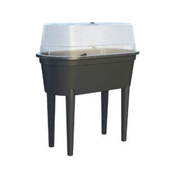 Hochbeet Mit Deckel, Anthrazit, L80 X B40 X H83 Cm -Die grüne Ecke 0980250146 Hochbeet mit Beinen und Deckel anthrazit 1 88862