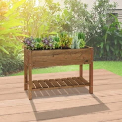 Kiefer-Hochbeet 'Paul' Inkl. Wurzeltuch, FSC®-Holz, Ca. 118 X 40 X 78 Cm