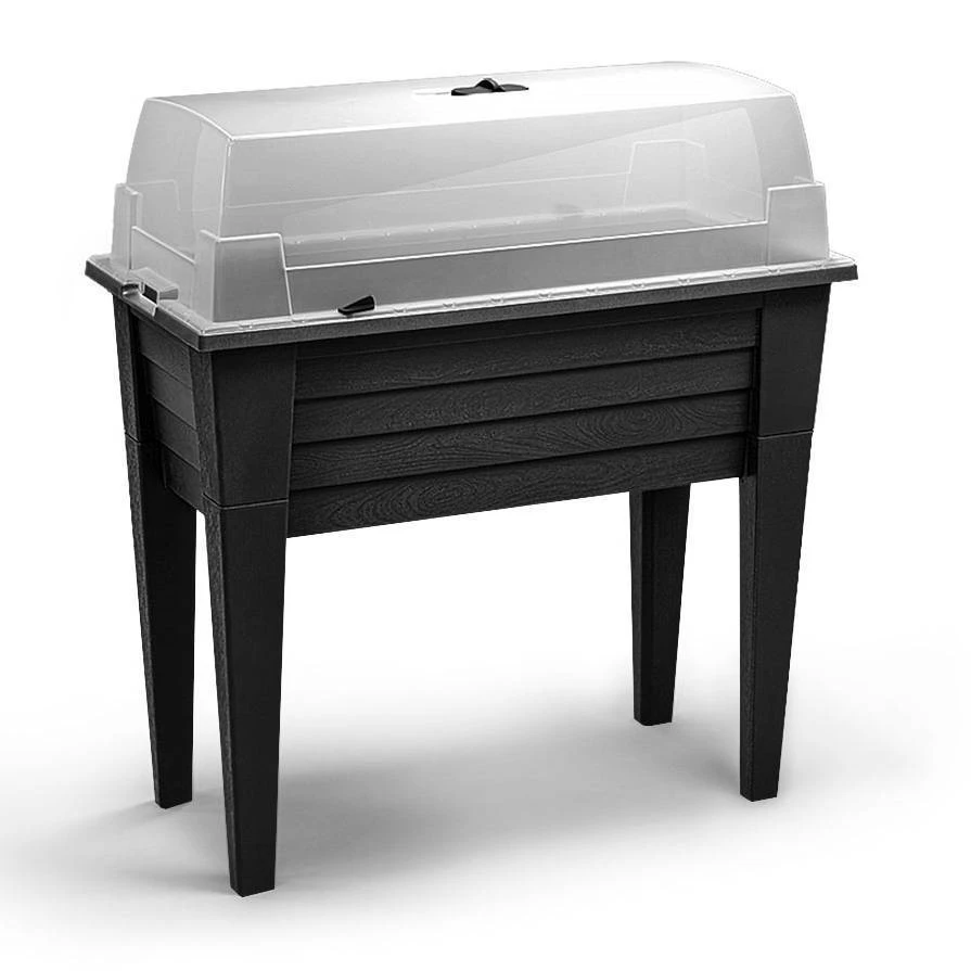 Hochbeet Mit Abnehmbaren Beinen & Deckel, Anthrazit, Ca. 78 X 40 X H 83 Cm 4 Hochbeet Mit Abnehmbaren Beinen & Deckel, Anthrazit, Ca. 78 X 40 X H 83 Cm – Bild 2