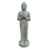 Buddha Stehend, Grau, Steinguss, 36 X 28 X 119 Cm, 75 Kg -Die grüne Ecke 0980305409 stehender Buddha indisch Steinguss 100477
