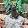 Gartenfigur "Froschkönig Ratomir" Mit Vergoldeter Krone Von Rottenecker, Bronze, Höhe: 17 Cm -Die grüne Ecke 0980305922 Froschkoenig Ratomir wsp mit vergoldeter Krone 17cm 55980
