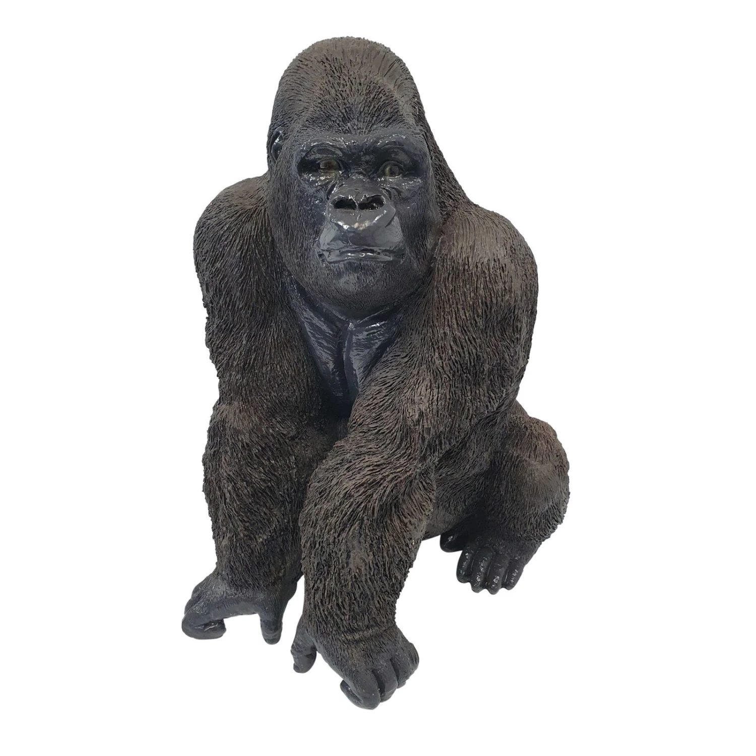 Dekofigur Gorilla, Grau, Höhe Ca. 56 Cm 3 Dekofigur Gorilla, Grau, Höhe Ca. 56 Cm