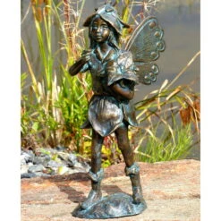 Rottenecker Fee Stehend, Bronze, 36 X 18 X 19 Cm -Die grüne Ecke 0980306259 Fee stehend H36xB18xT19cm1 75584