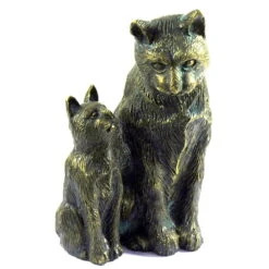 Rottenecker Bronze-Katze Mit Baby, 22 X 13,5 X 11 Cm -Die grüne Ecke 0980306262 Katze mit Baby H22xB13xT11cm 75595