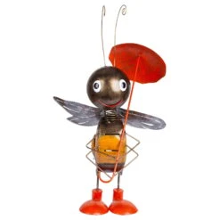 Biene Mit Regenschirm, Metall, 71 X 35 X 43 Cm -Die grüne Ecke 0980306336 Koelle Biene mit Regenschirm 4 85629