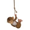 Dekofigur Affe Hängend, Braun, 32 X 26 Cm -Die grüne Ecke 0980306445 Affe haengend 122159